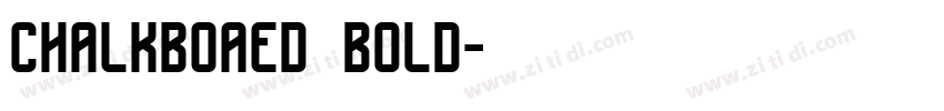 chalkboaed bold字体转换